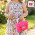Kids Pop It Fidget Purse Silicone Sling Bag with Pearl Handle (1 Pc)