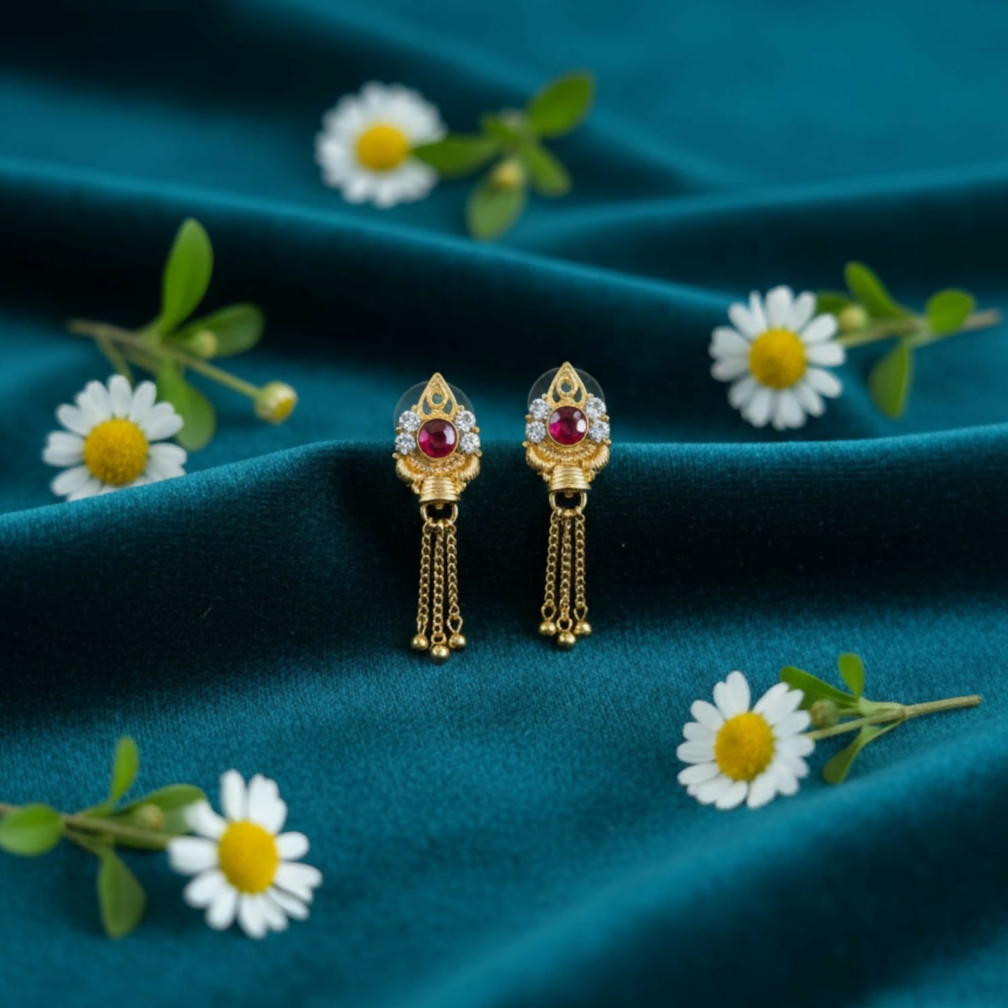 Classic Ethnic Gold Jhumka | Women Traditional Jewellery