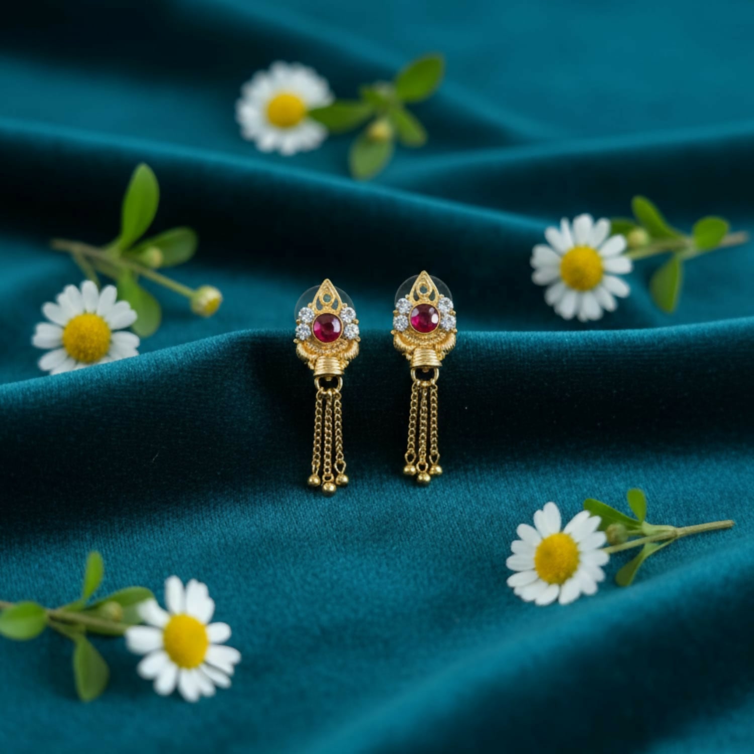 Classic Ethnic Gold Jhumka | Women Traditional Jewellery