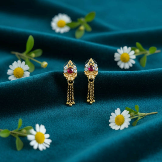 Classic Ethnic Gold Jhumka | Women Traditional Jewellery