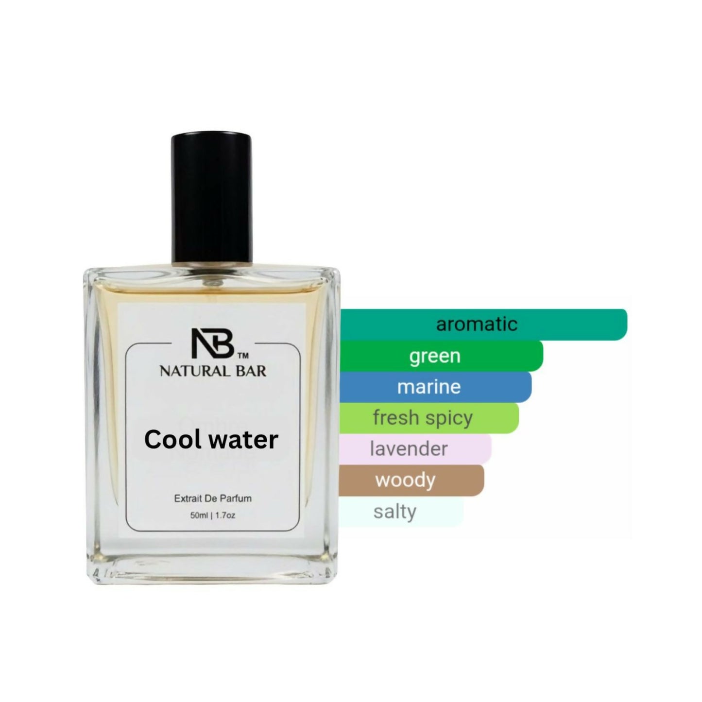 Cool Water Eau de Parfum for Men and Women |Aromatic Marine Fresh notes |Long- Lasting Luxury Perfume | Ideal Gift for Wife & Girlfriend |50 ml