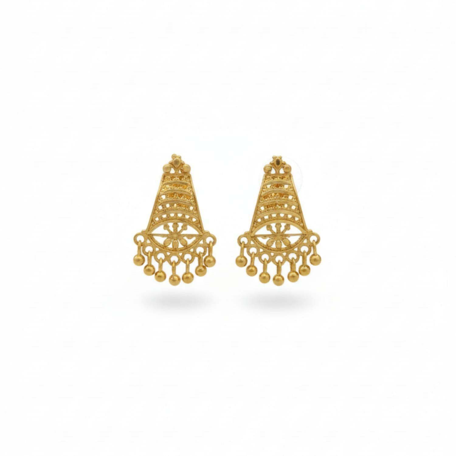 Royal Ethnic Gold Plated Jhumka | Fancy & Stylish Earrings