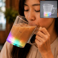 LED Glass Cup – Heart Shape Blinking Party Drinkware | Siplix