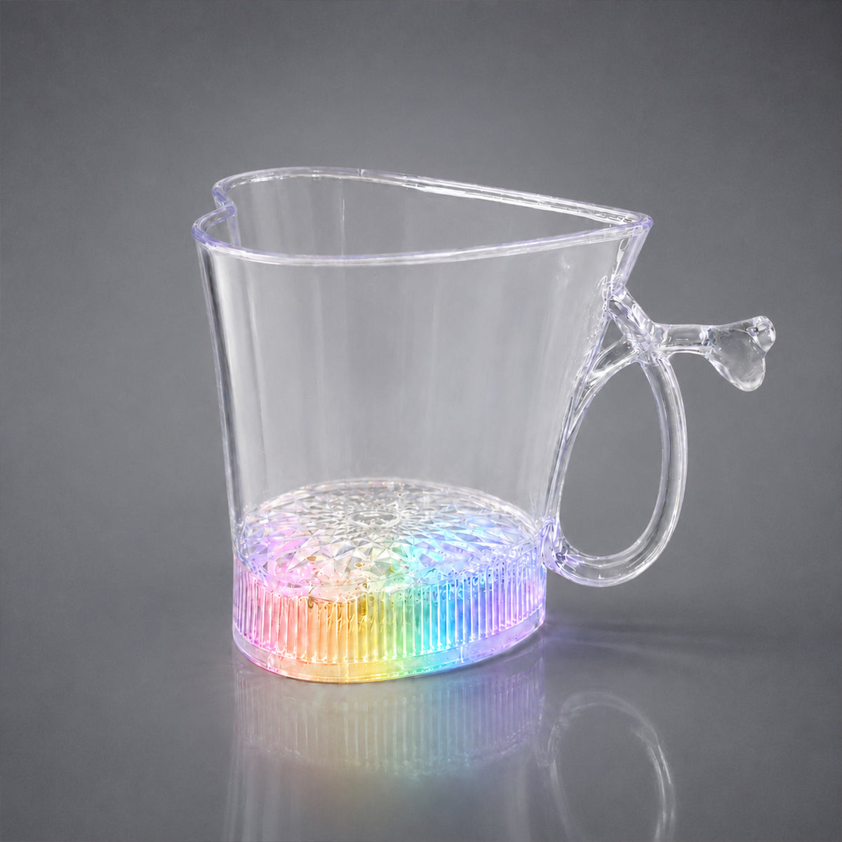 LED Glass Cup – Heart Shape Blinking Party Drinkware | Siplix