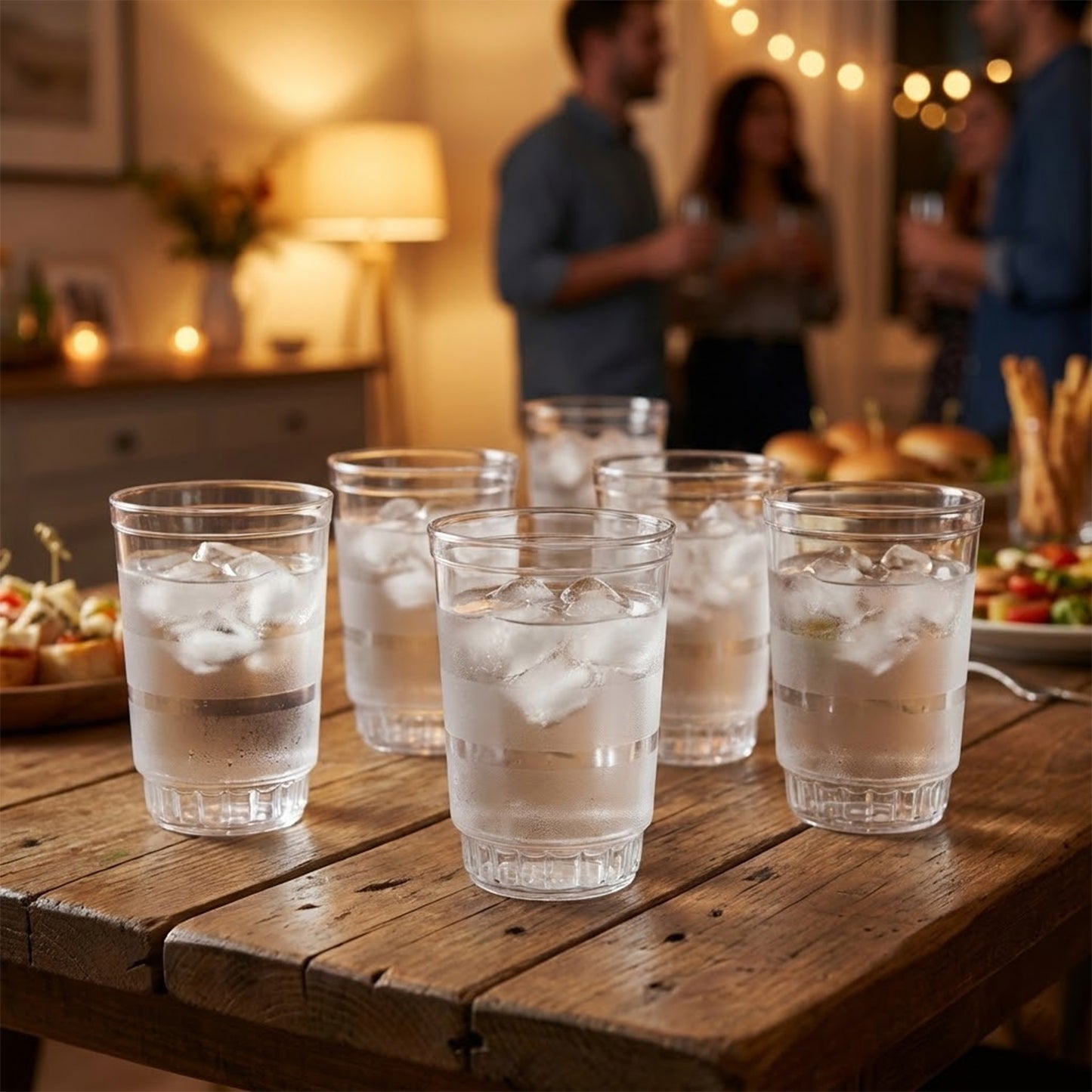 Transparent Janta Drinking Glass Set (300ml, 6 Pc Set)