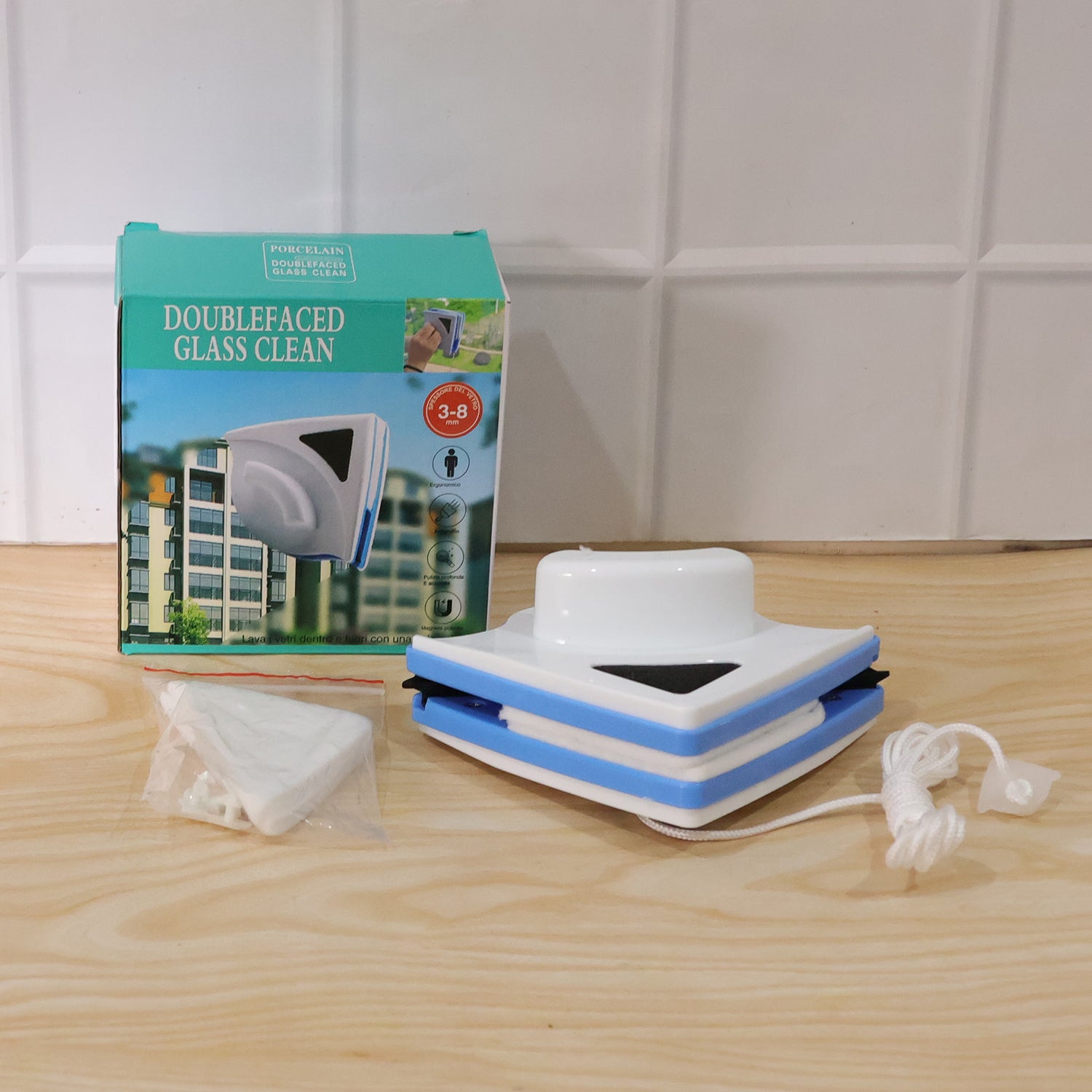Double Sided Magnetic Glass Cleaner Tool – Easy Inside & Outside Cleaning
