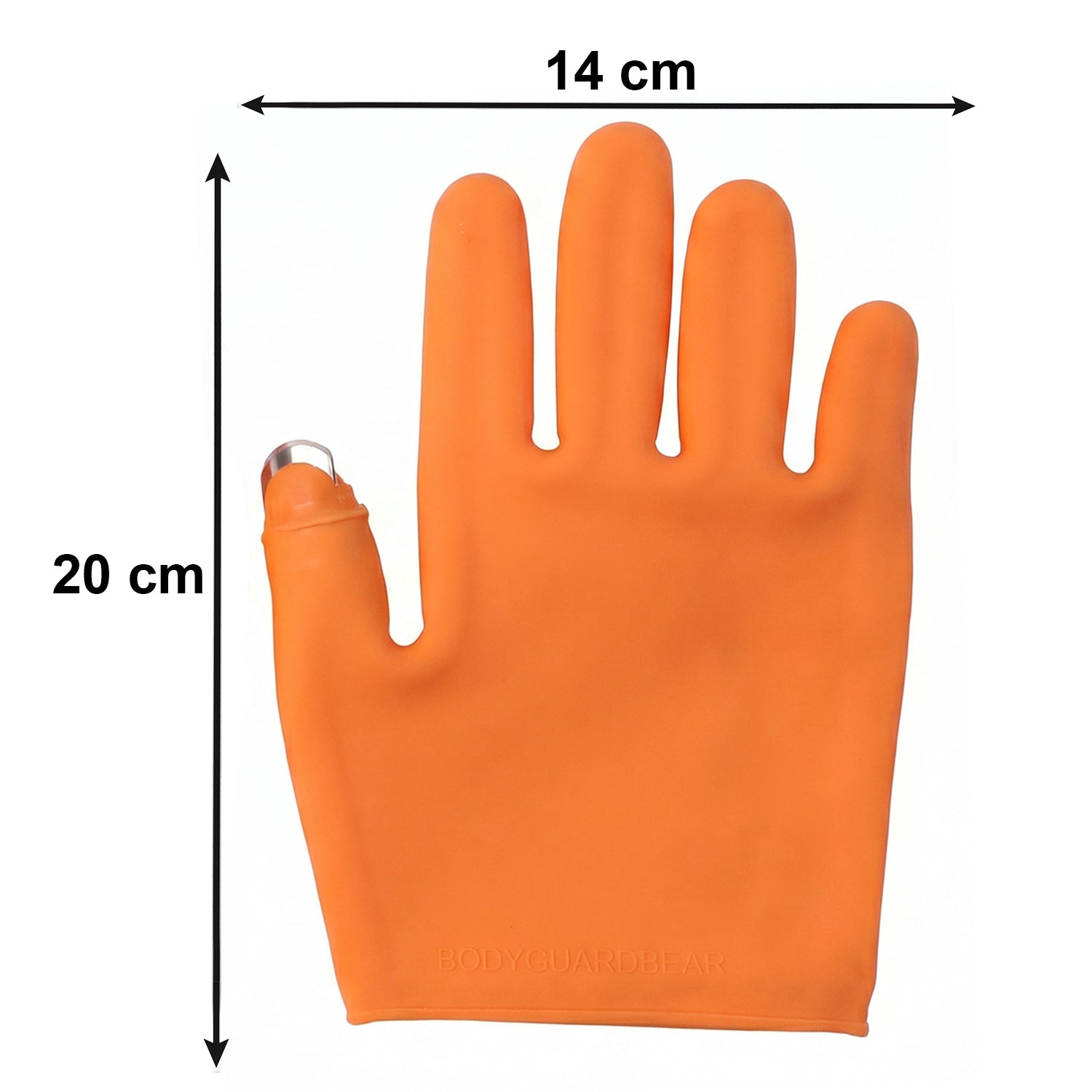 Flexible silicone gloves with thumb protection for kitchen safety