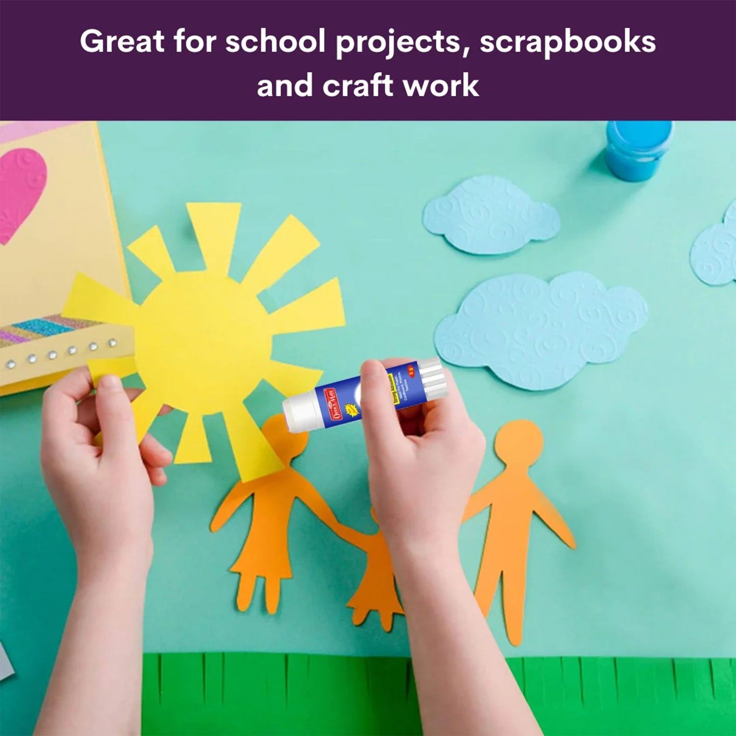 Officemate Glue Stick – 35g Strong Adhesion Non-Toxic PVP Based