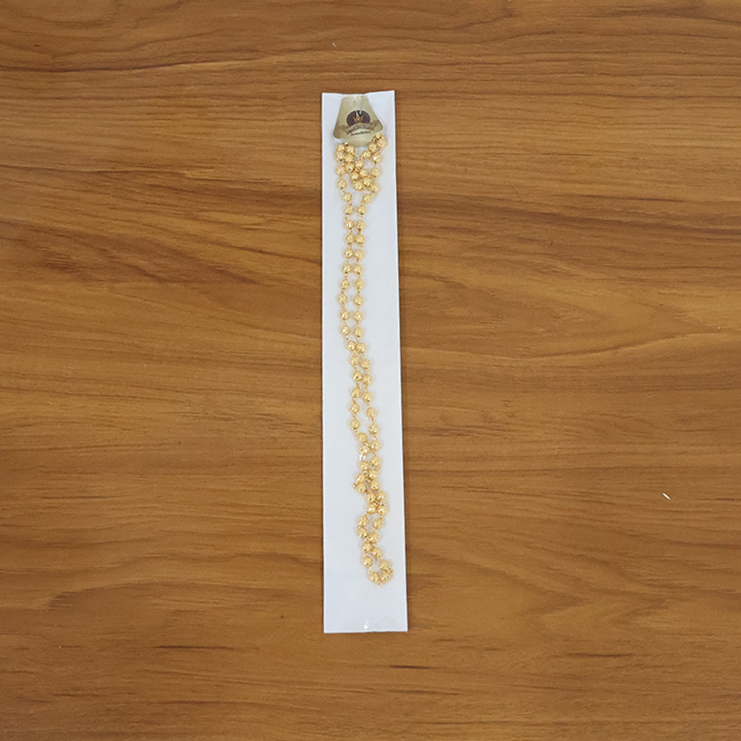 Elegant Gold-Tone Beaded Necklace Chain for Women (1 Pc)