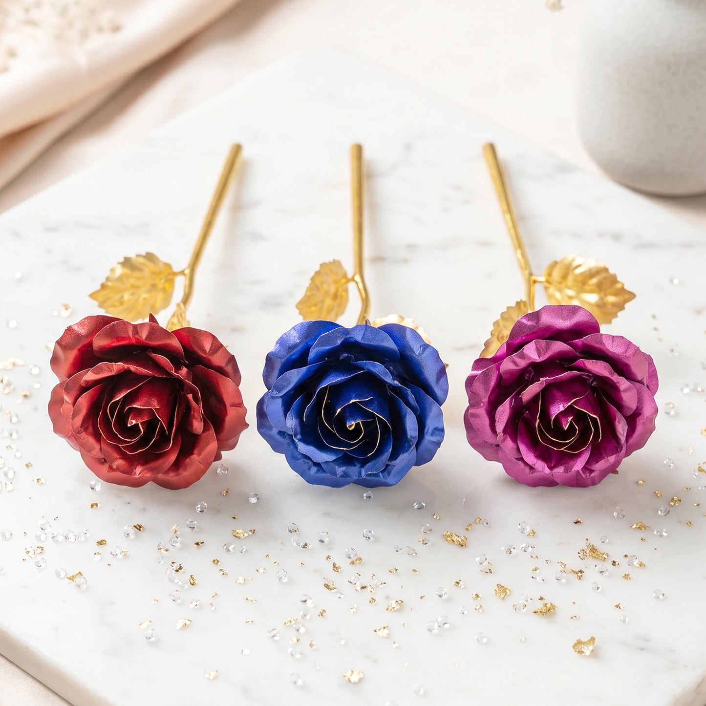 Mix Color Rose set showing elegant design details