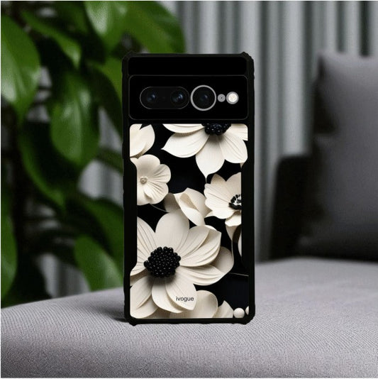 Black & Bloom Mobile Cover For Google Pixel 7 Pro