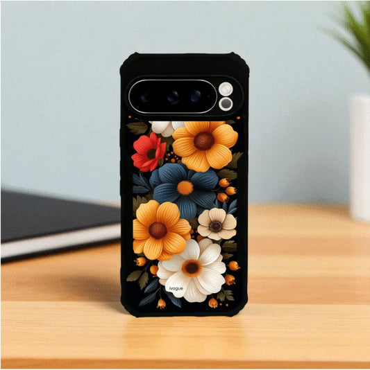 Retro Petals Mobile Cover For Google Pixel 9 Pro