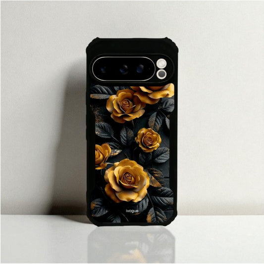 Golden Rose Mobile Cover For Google Pixel 9 Pro