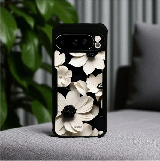 Black & Bloom Mobile Cover For Google Pixel 9 Pro XL