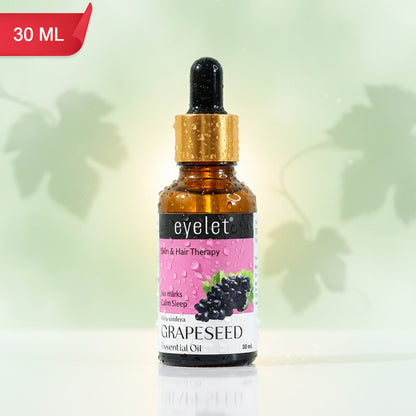 Eyelet Grapeseed Essential Oil for Lightweight Skin Softening & Daily Hydration – 30ML