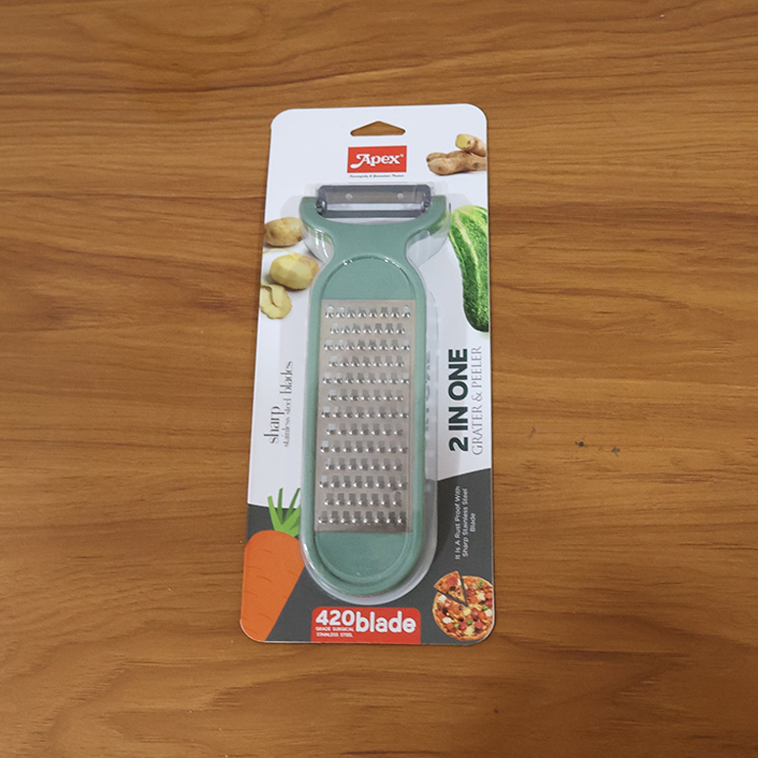 2 in 1 Multipurpose Vegetable Peeler and Grater Tool