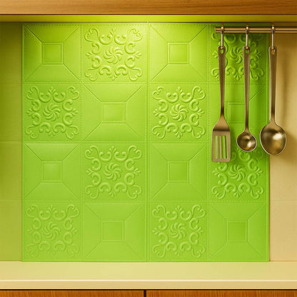 Wallpaper 3D Foam Wallpaper Sticker Panels (70 x 70 Cm / 1 Pc)