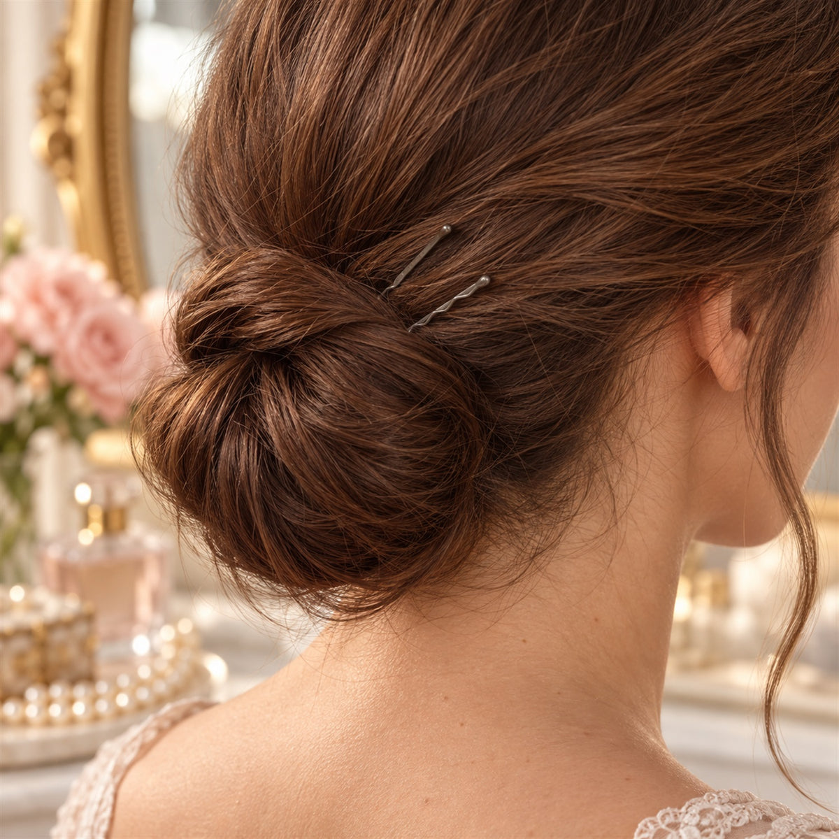 Everyday bobby pins hair styling