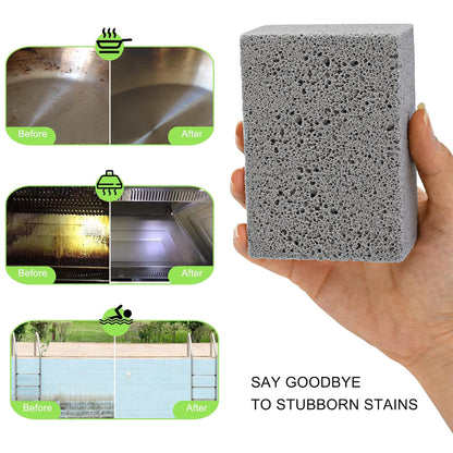 Heavy Duty Grill Stone Cleaning Block for BBQ Grates Oven Racks Cleaning (1 Pc)