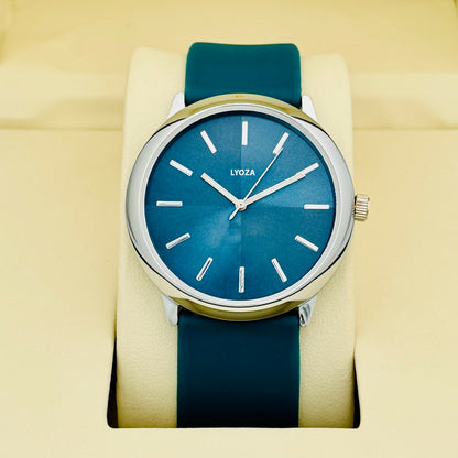 Blue Model with Blue silicone Belt Analog Watch - For Men