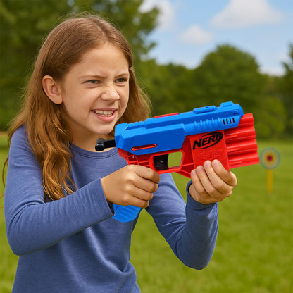 Nerf Alpha Strike Fang QS-4 Blaster Compact Dart Blaster with 10 Darts