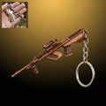 Gun Shape Keychain – Durable Metal Alloy with Antique Finish