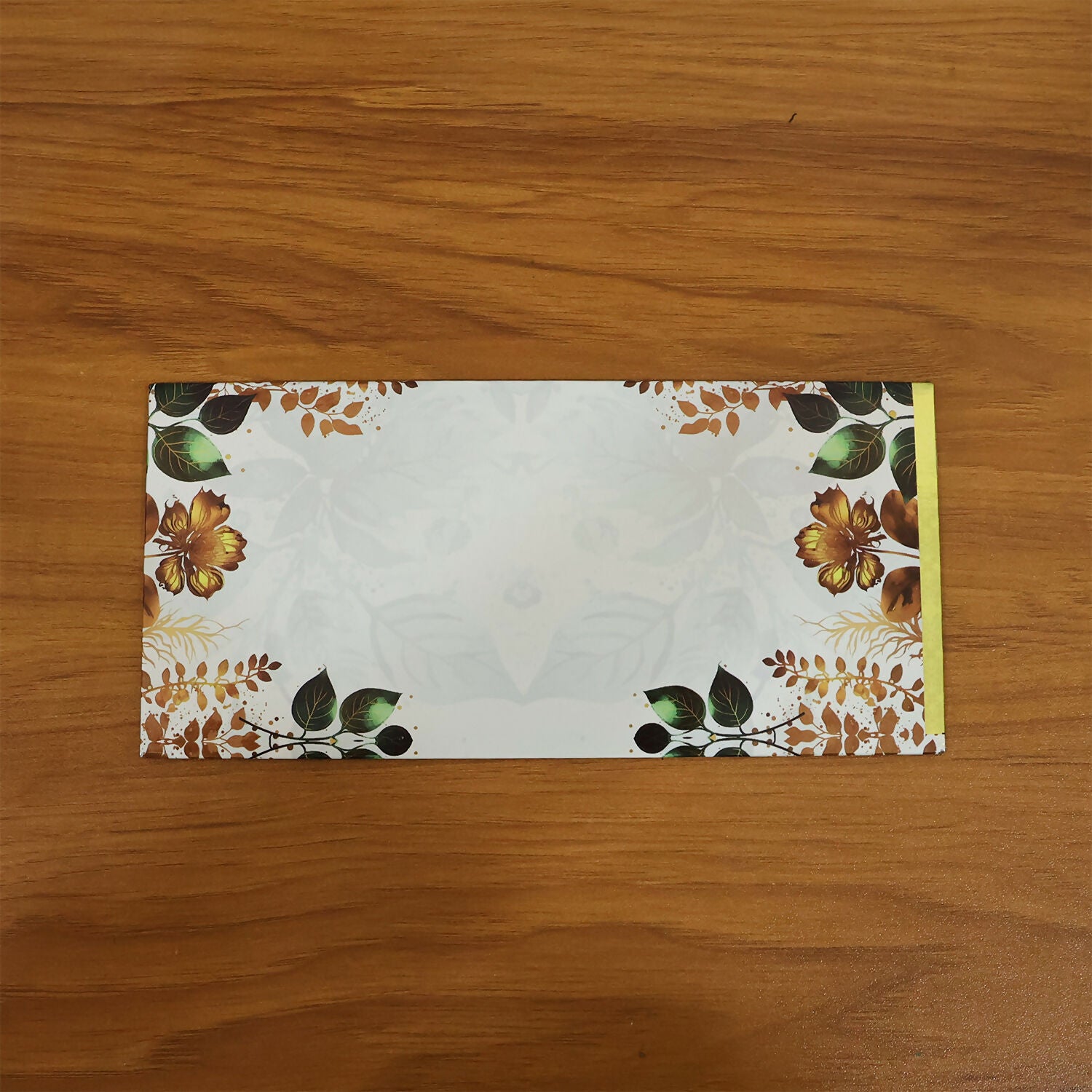 Decorative A4 Size Gift & Money Envelopes with Floral Leaf Pattern – Pack of 10 Pcs