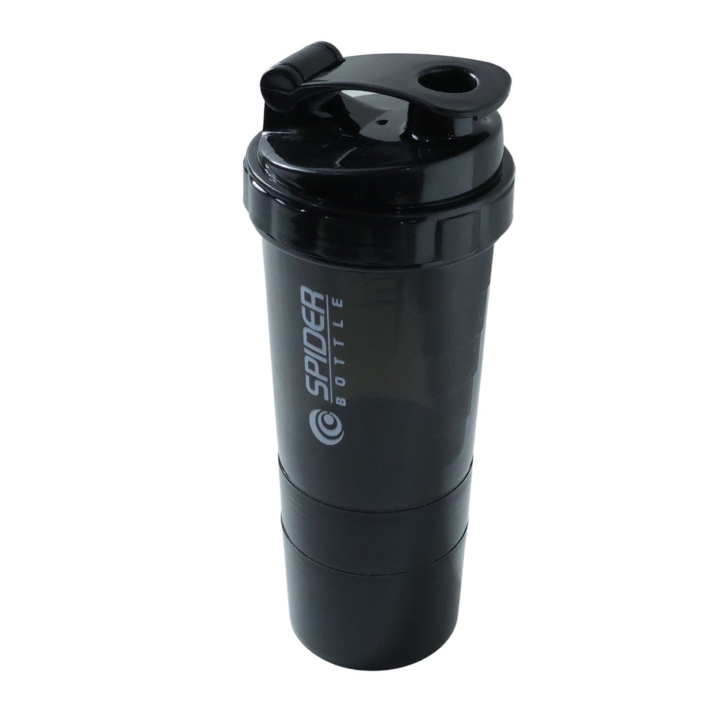 Protein shaker bottle upright