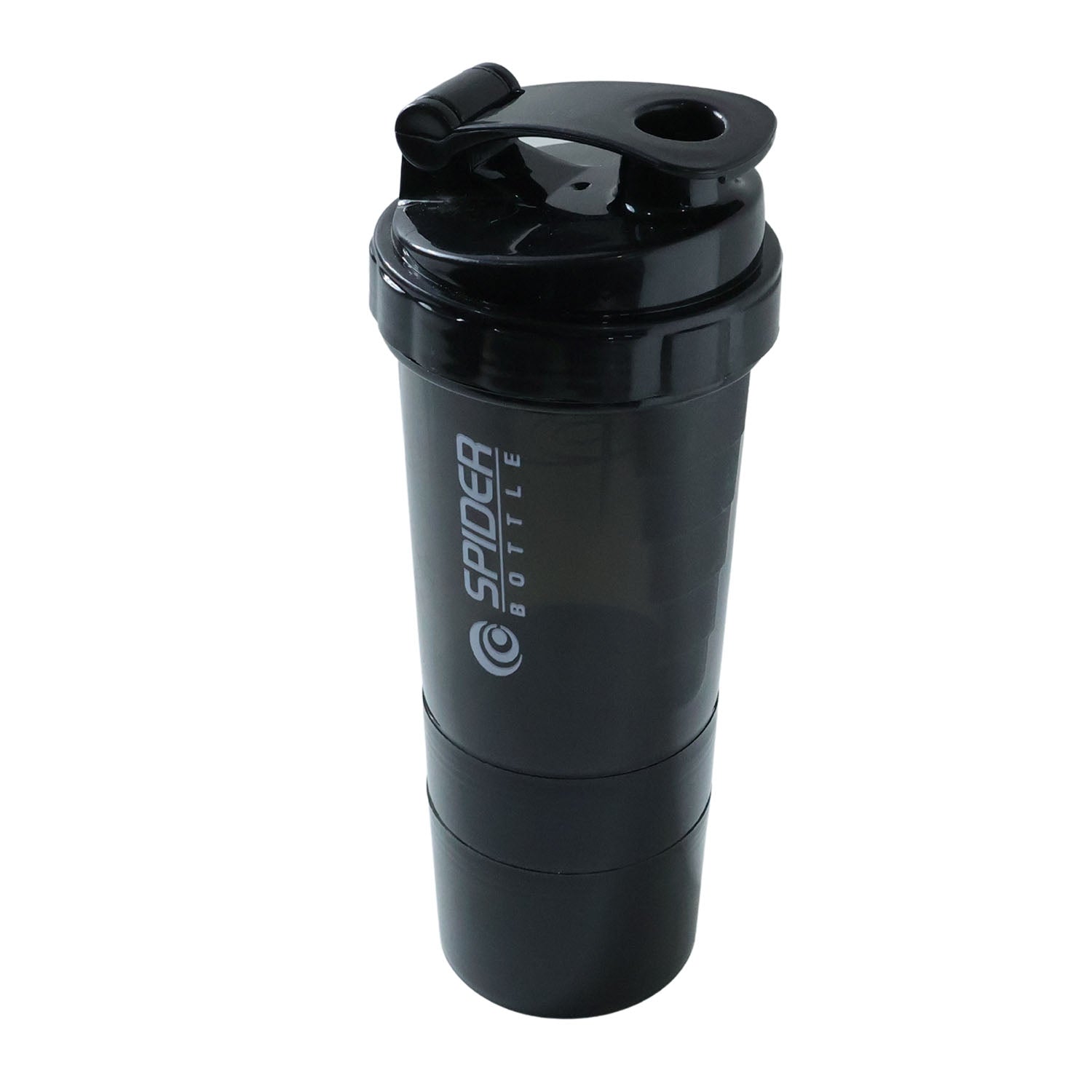 Protein shaker bottle upright