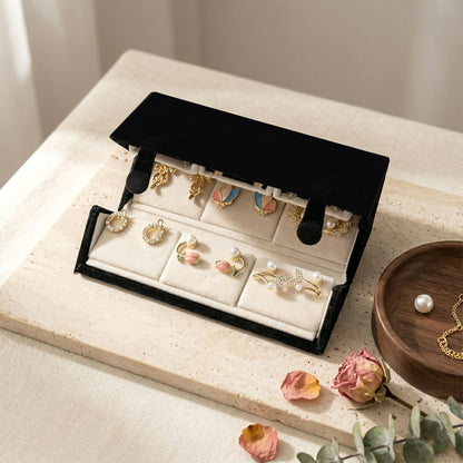 Variety of pearl, floral, and butterfly stud earrings