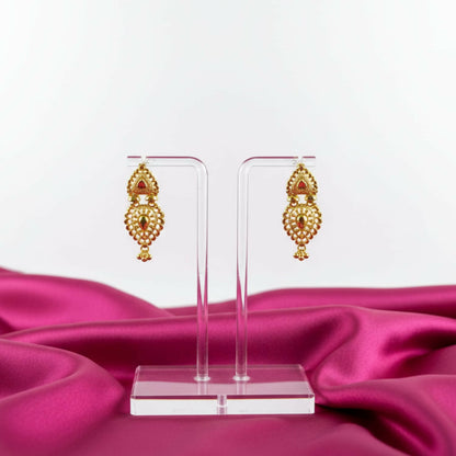 Wedding Special Golden Jhumki Earrings | Fancy Designer Collection