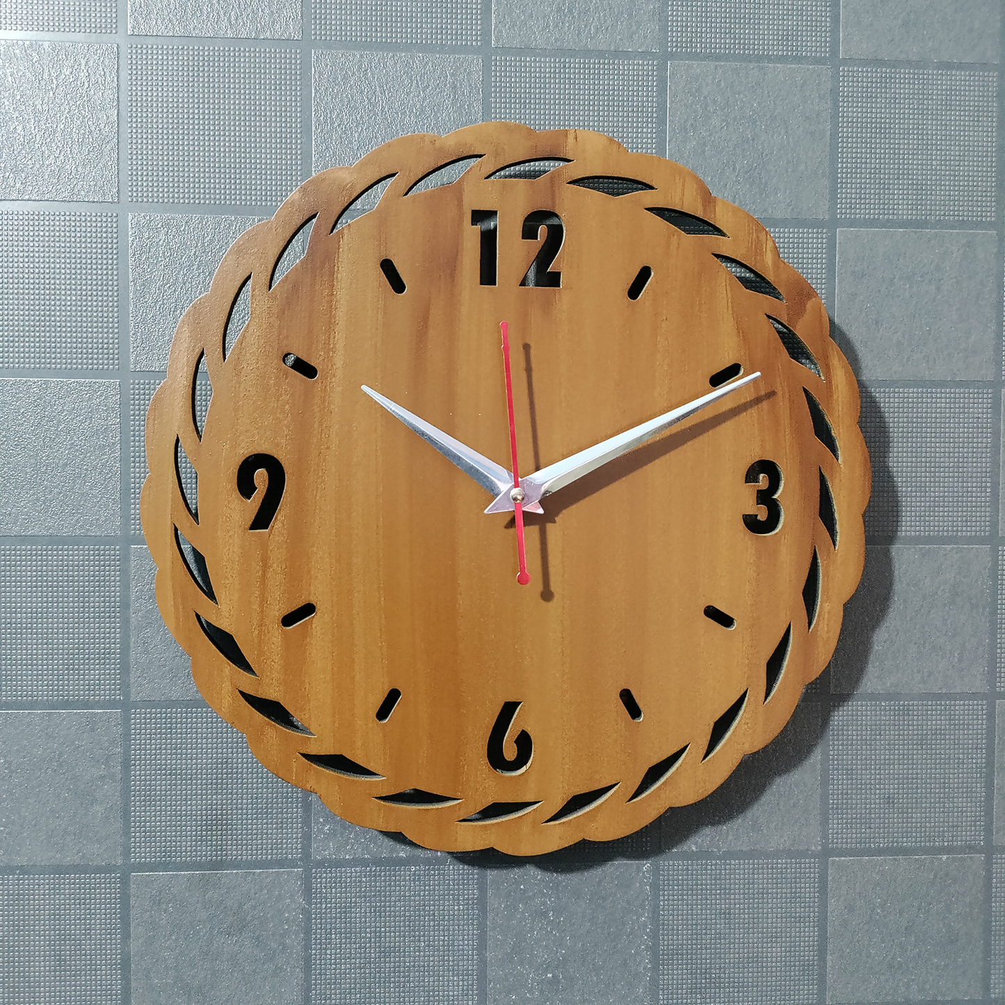 Modern Orbit clock as a focal point in a modern interior