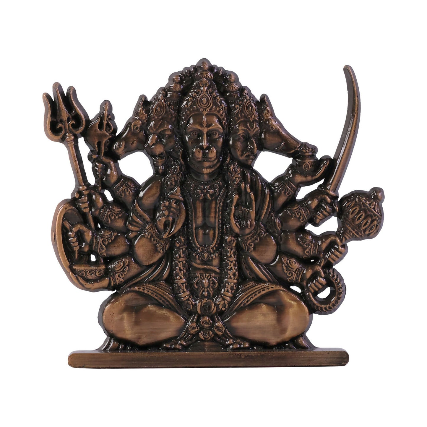 Brass Panchmukhi Hanuman Idol-04