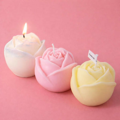 Rose Shape Scented Candle Single Piece Decorative Candle(Any color)