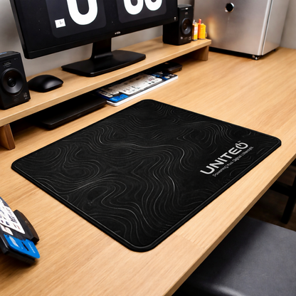 Side angle of UNITEQ GlidePro M1 mouse pad thickness