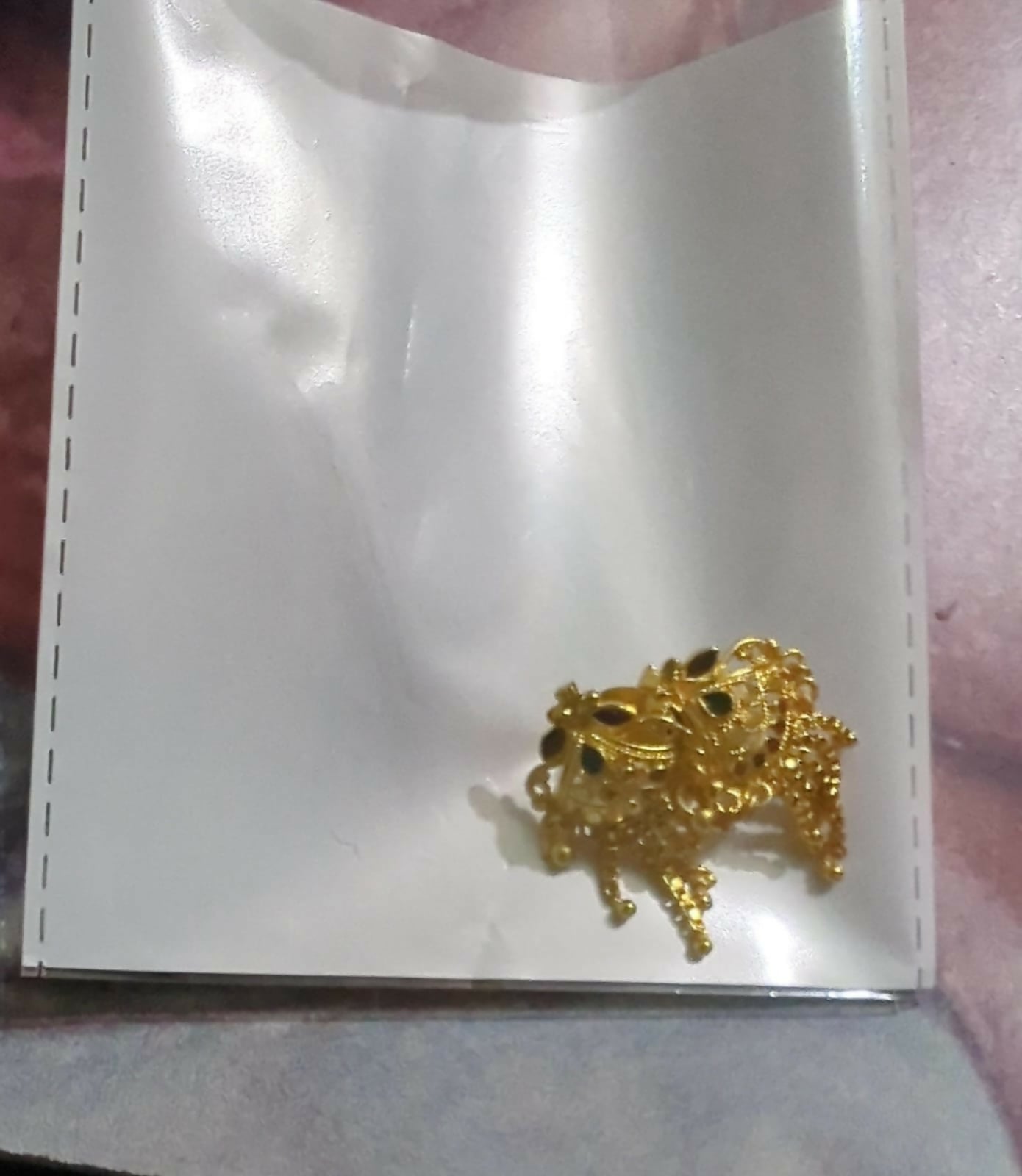 5 Line Side Latkan Golden Earrings with Mina for Women & Girls – Fancy Jewellery Gift