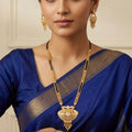 Royal Arch Mangalsutra – Traditional Gold-Plated Ethnic Jewelry