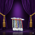 Multicolor Crystal Saree Pin – Vibrant Rhinestone Brooch