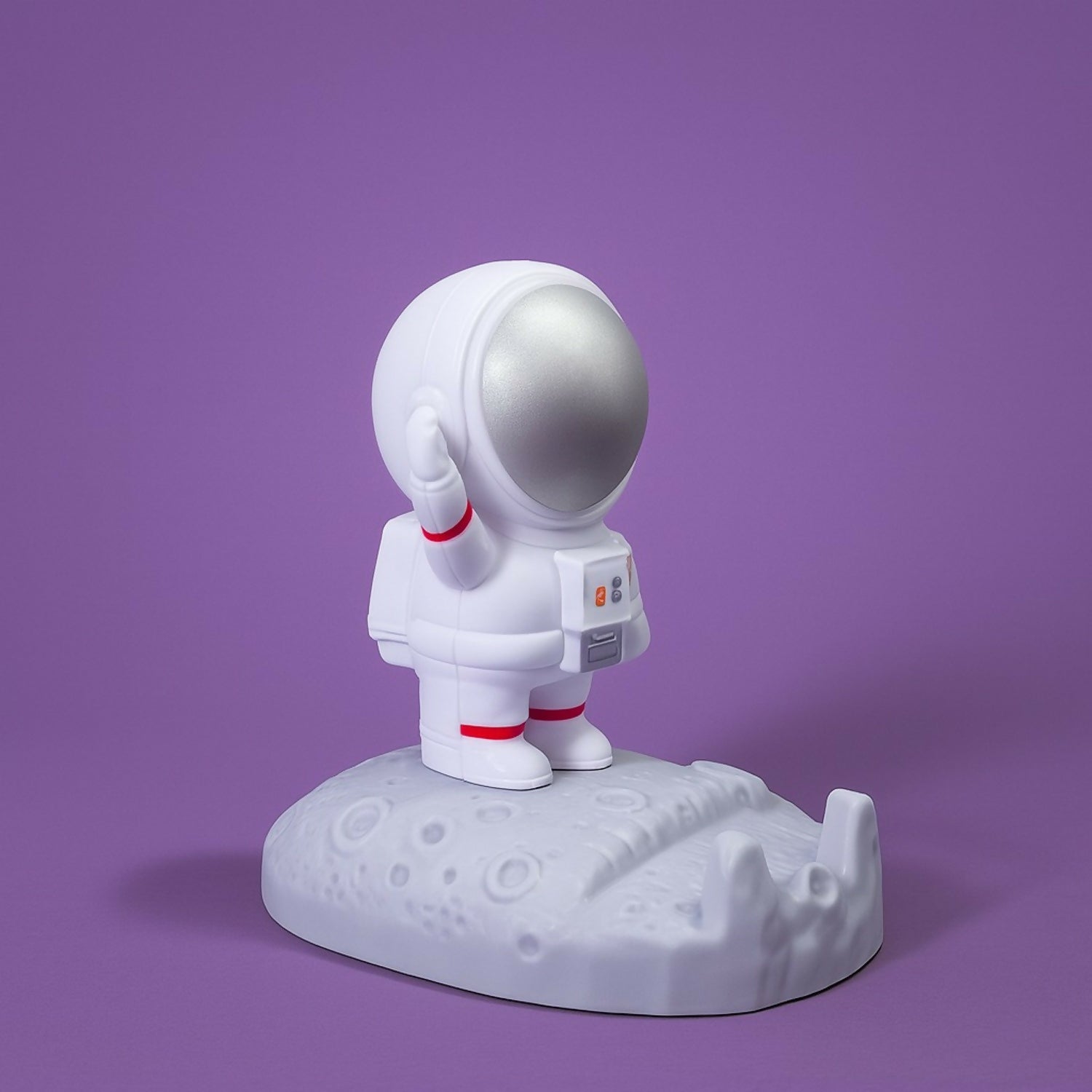 Astronaut Mobile Phone Stand for Desk | Cute Moon Base Smartphone Holder(HAND UP)