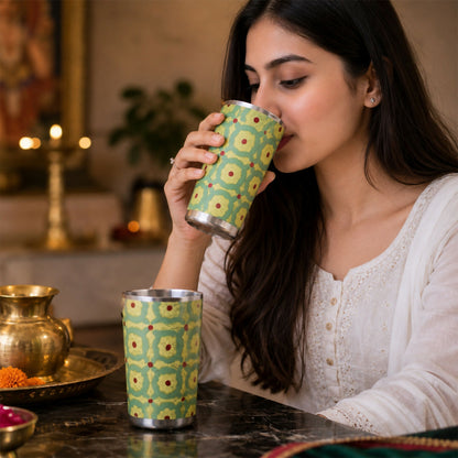 Meenakari Steel Glass- 02