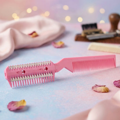 Razor comb for hair thinning and trimming