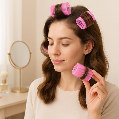 Self-Grip Hair Rollers Set (4 Pc / Big)