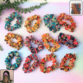 Printed Fabric Hair Scrunchies – Set of 12 Stylish Prints