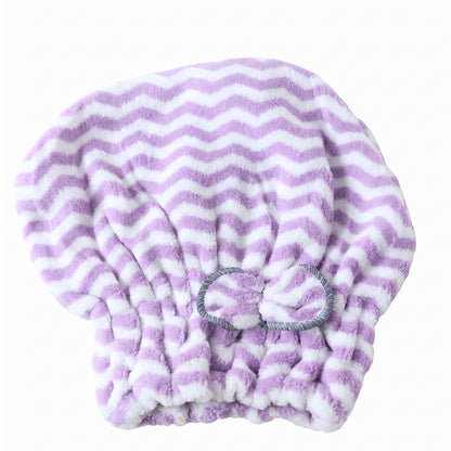 Microfiber Quick Dry Hair Towel Wrap Cap for Women and Girls (1 Pc)