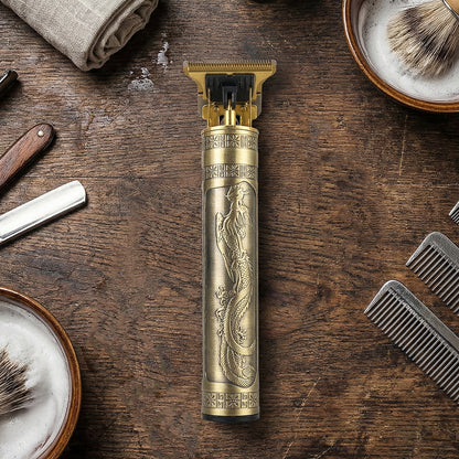 Electric Hair Trimmer with Precision Blade and Multiple Comb Attachments