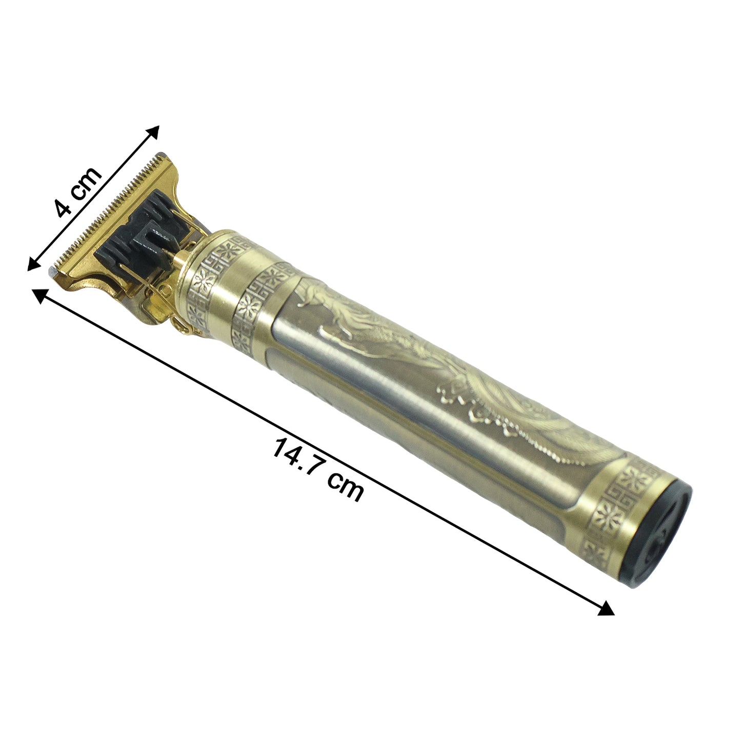 Electric Hair Trimmer with Precision Blade and Multiple Comb Attachments