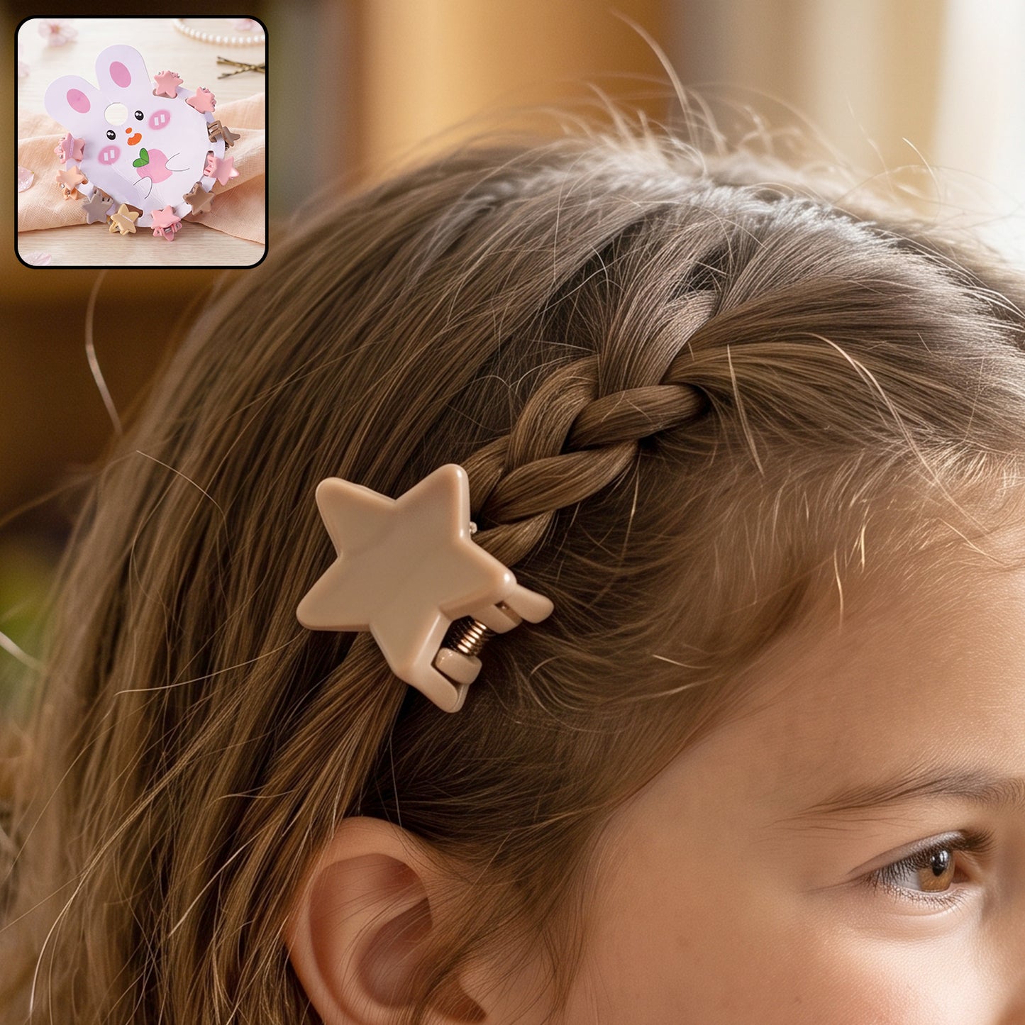 Mini Hair Claw Clips for Kids – Colorful Gentle Hold Set