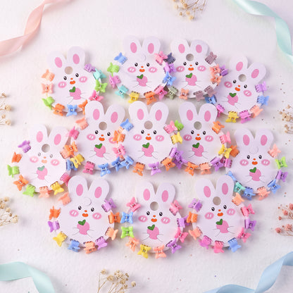 Mini Claw Hair Clips – 120-Piece Pastel Bear Set for Girls