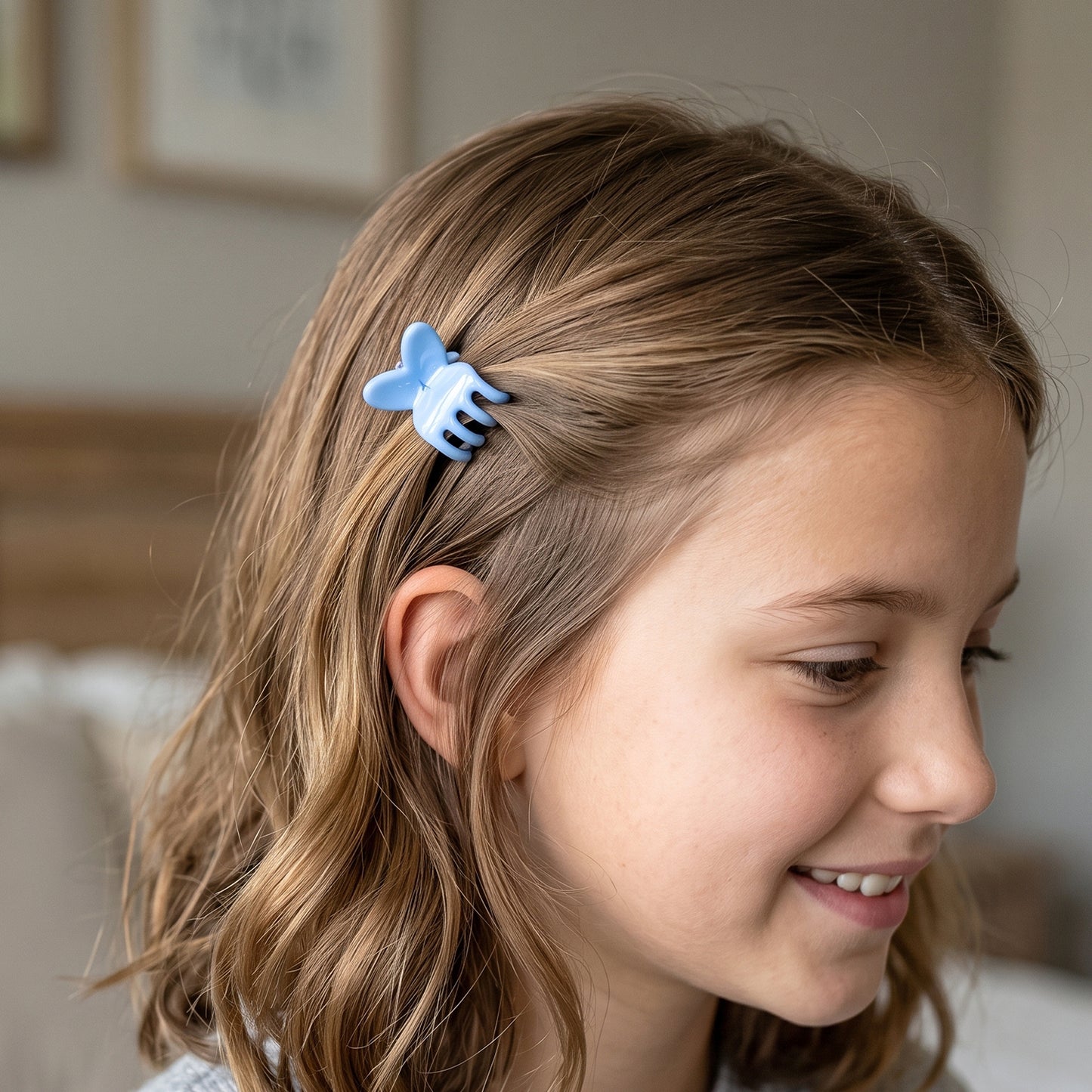 Mini Claw Hair Clips – 120-Piece Pastel Bear Set for Girls