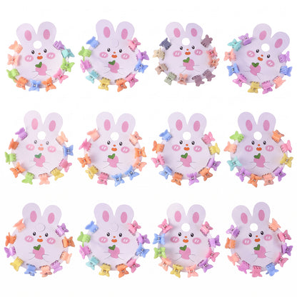 Mini Claw Hair Clips – 120-Piece Pastel Bear Set for Girls